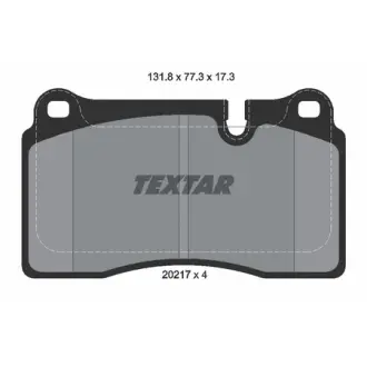 Колодки гальмівні (передні) Land Rover Range Rover 2.7D-4.4 03-13 (Brembo) Q+ TEXTAR 2021701