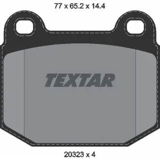 Комплект тормозных колодок, дисковый тормоз TEXTAR 2032306