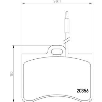 Комплект тормозных колодок, дисковый тормоз TEXTAR 2035604