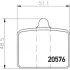 Комплект тормозных колодок, дисковый тормоз TEXTAR 2057601 (фото 1)