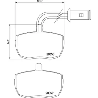 Комплект тормозных колодок, дисковый тормоз TEXTAR 2065302