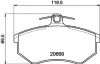 Комплект тормозных колодок, дисковый тормоз TEXTAR 2066930 (фото 1)