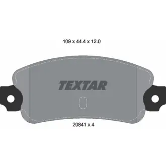 Комплект тормозных колодок, дисковый тормоз TEXTAR 2084102