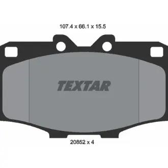 Комплект тормозных колодок, дисковый тормоз TEXTAR 2085201