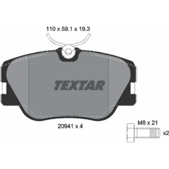 Гальмівні колодки, дискові TEXTAR 2094102
