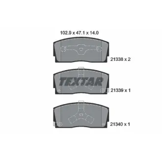 Комплект тормозных колодок, дисковый тормоз TEXTAR 2133801