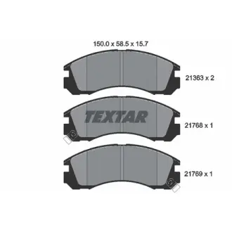 Колодки гальмівні (передні) Mitsubishi Outlander/Lancer/Pajero (Akebono) TEXTAR 2136301