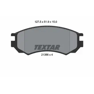 Комплект тормозных колодок, дисковый тормоз TEXTAR 2138603