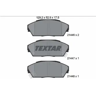 Комплект тормозных колодок, дисковый тормоз TEXTAR 2144601