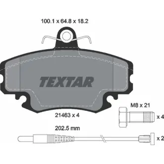 Гальмівні колодки. дискові TEXTAR 2146304