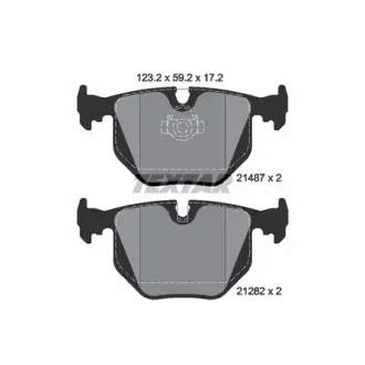Колодки гальмівні (задні) BMW 3/5/X5 95- (Teves) Q+ TEXTAR 2148701