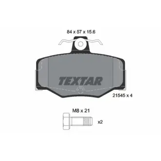 Комплект тормозных колодок, дисковый тормоз TEXTAR 2154501