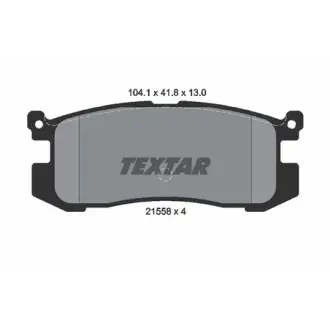Комплект тормозных колодок, дисковый тормоз TEXTAR 2155801