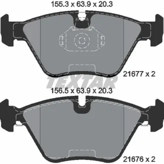 Колодки гальмівні (передні) BMW 5 (E39) 95- (Teves) Q+ TEXTAR 2167703