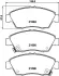 Комплект тормозных колодок, дисковый тормоз TEXTAR 2169404 (фото 1)