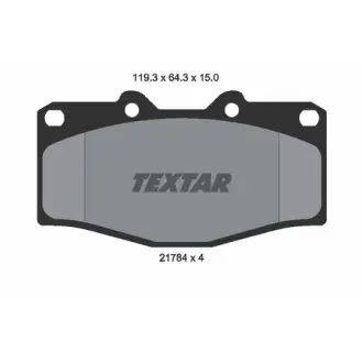 Комплект тормозных колодок, дисковый тормоз TEXTAR 2178403