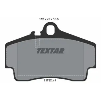 Комплект тормозных колодок, дисковый тормоз TEXTAR 2179203