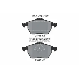 Колодки пер. VW Sharan (96-01) TEXTAR 2184802