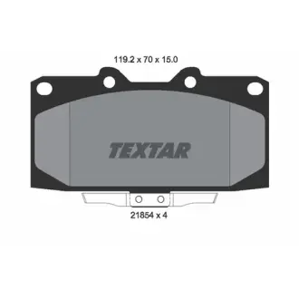 Комплект тормозных колодок, дисковый тормоз TEXTAR 2185401