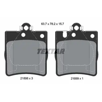 Колодки гальмівні (задні) MB C-class (W203) 01-11/E-class (W210) 96-03 (Ate-Teves) Q+ TEXTAR 2189803