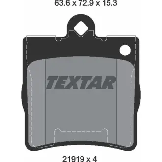 Колодки гальмівні (задні) MB (W202/203/208/210) 93-11 (Teves) Q+ TEXTAR 2191901