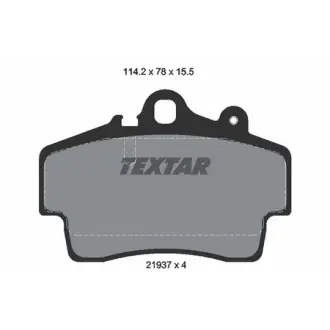 Комплект тормозных колодок, дисковый тормоз TEXTAR 2193702