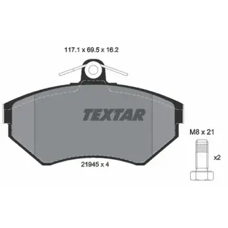 Колодки гальмівні TEXTAR 2194502