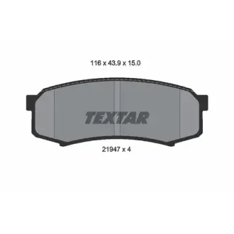 Колодки гальмівні (задні) Toyota Land Cruiser/Lexus GX 02- (Sumitomo) TEXTAR 2194701