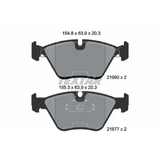 Гальмівні колодки BMW 5(E39) "F "95-04 TEXTAR 2199003