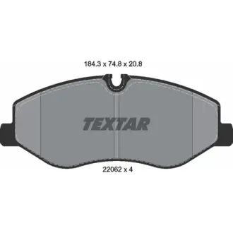 Колодки гальмівні (передні) MB Vito (W447) 14- (Brembo) Q+ TEXTAR 2206201
