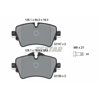 Колодки гальмівні (передні) BMW 2 (F45/F46) 14- (Lucas) Q+ TEXTAR 2218701