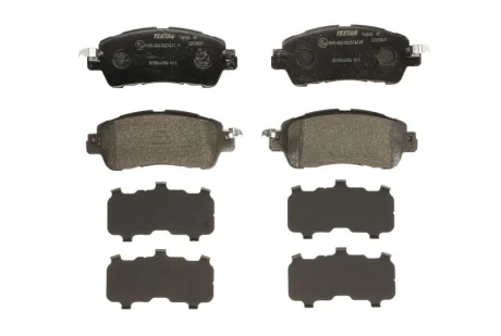 Комплект гальмівних колодок передн, MAZDA 2 1.5/1.5D/1.5H 08.14- TEXTAR 2223515305
