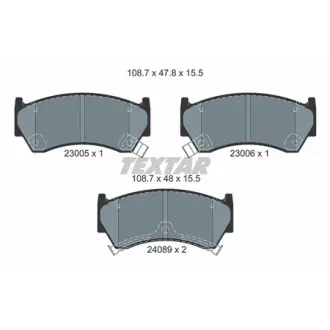 Комплект тормозных колодок, дисковый тормоз TEXTAR 2300501