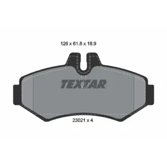 Колодки гальмівні (задні) MB Sprinter 208-316 96- (Bosch) Q+ TEXTAR 2302101