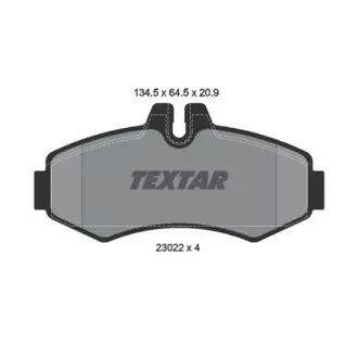 Колодки гальмівні (передні) MB Vito (W638) 96- (Bosch) Q+ TEXTAR 2302201