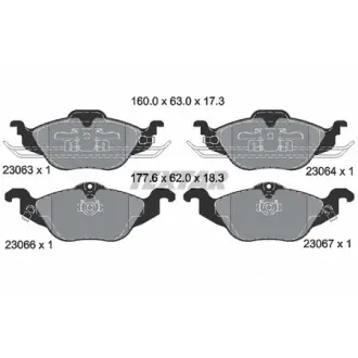 Гальмівні колодки OPEL Astra G "F "94-11 TEXTAR 2306302