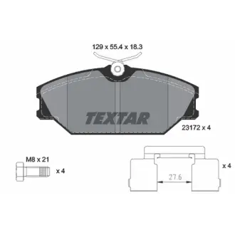 Гальмівні колодки, дискові TEXTAR 2317203
