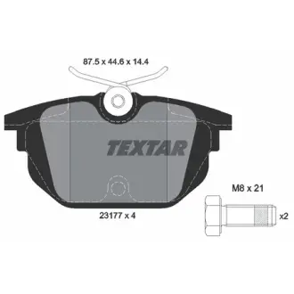 Комплект тормозных колодок, дисковый тормоз TEXTAR 2317703