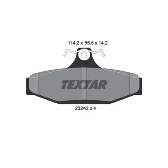 Комплект тормозных колодок, дисковый тормоз TEXTAR 2324204