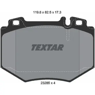 Комплект тормозных колодок, дисковый тормоз TEXTAR 2328501