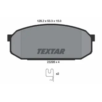Комплект тормозных колодок, дисковый тормоз TEXTAR 2329501