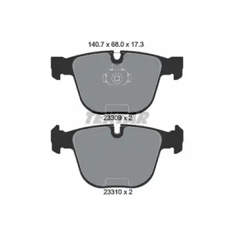 Комплект тормозных колодок, дисковый тормоз TEXTAR 2330902