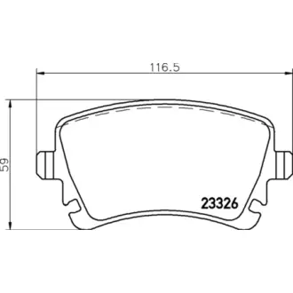 Гальмівні колодки VW Phaeton "R "02-16 TEXTAR 2332603