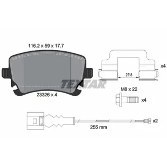 Гальмівні колодки BENTLEY Continental/GT "R "03>> TEXTAR 2332611