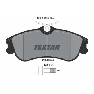 Комплект тормозных колодок, дисковый тормоз TEXTAR 2334602