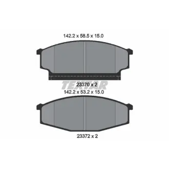 Комплект тормозных колодок, дисковый тормоз TEXTAR 2337001