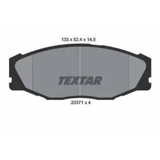 Комплект тормозных колодок, дисковый тормоз TEXTAR 2337101