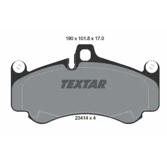 Комплект тормозных колодок, дисковый тормоз TEXTAR 2341401