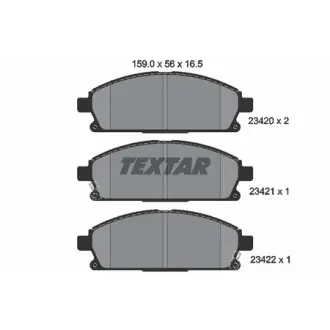 Гальмівні колодки дискові TEXTAR 2342001