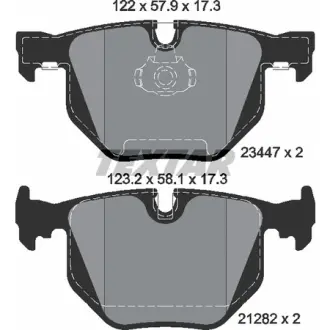 Гальмівні колодки BMW 7(E65) "R "01-09 TEXTAR 2344702